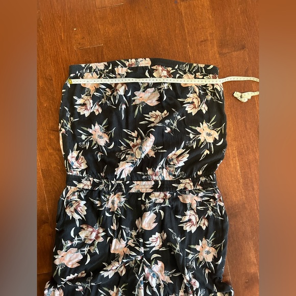 Strapless floral jumpsuit - Picture 5 of 6